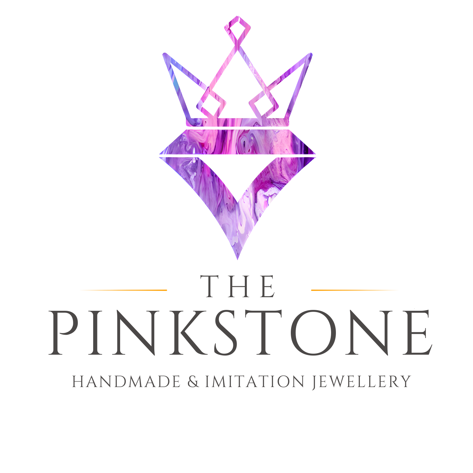 The Pinkstone logo — crown gem emblem